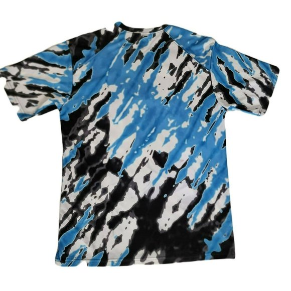 Badger Men's CALIFORNIA Tie Dri Performance Shirt Blue Black White Size Large - Picture 3 of 11